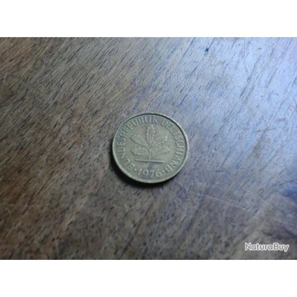 monnaie 5 pfenning 1976