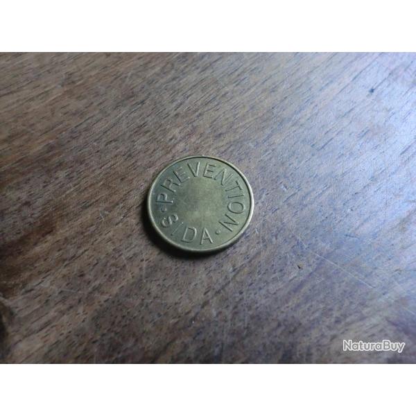 monnaie jeton pr�vention sida