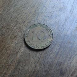 monnaie 10 pfenning 1987