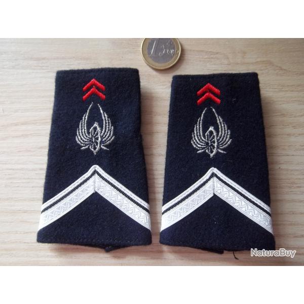 lot fourreaux �paulettes train 1 ere classe ADL �quipement militaire