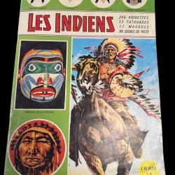 ALBUM SAGEDITION &laquo;&nbsp;LES INDIENS&nbsp;&raquo; 1965 COMPLET