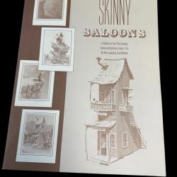 COLLECTION DE 4 DESSINS IMPRIM&Eacute;S &laquo;&nbsp;SKINNY SALOONS&nbsp;&raquo;