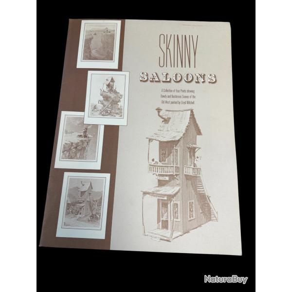 COLLECTION DE 4 DESSINS IMPRIM�S ��SKINNY SALOONS��