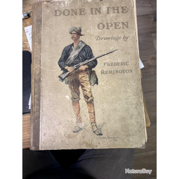 livre dessin DONE IN THE OPEN DRAWING by fr�d�ric remington