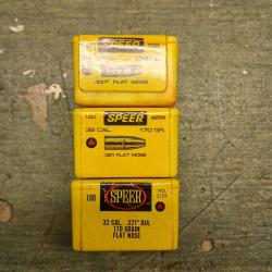 OGIVES SPEER CAL 32 170 GRAINS FLAT NOSE