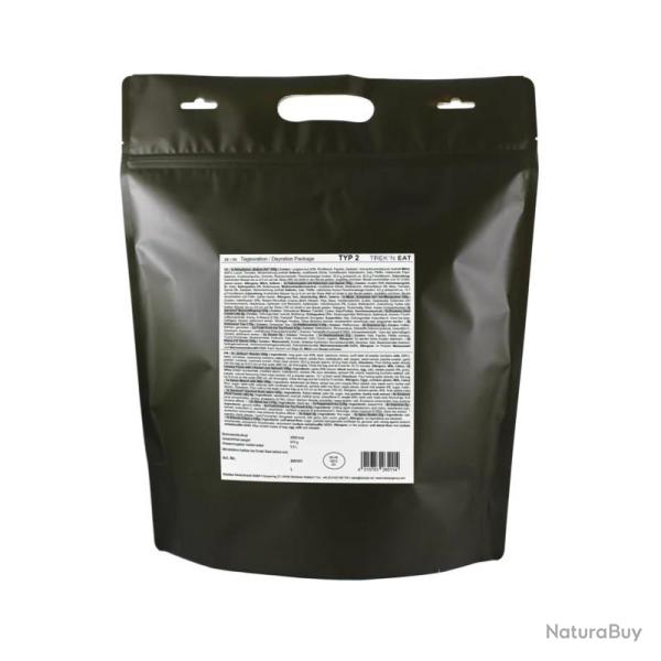 Ration de survie 1 jour Trek'n Eat Day Ration Pack Type 2