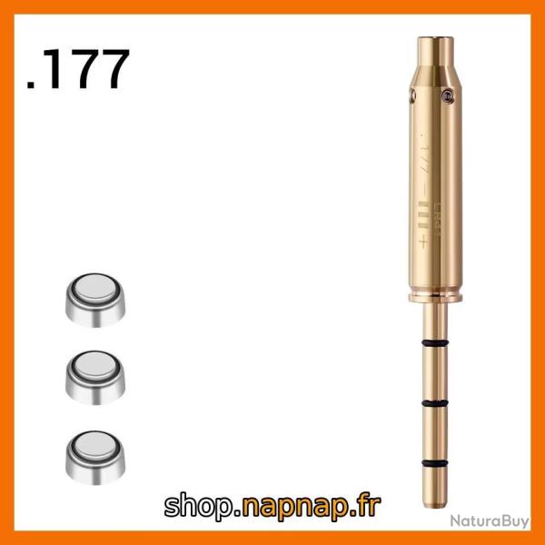 Cartouche collimateur laser calibre .177 (4,5 mm) - pointeur laser rouge pour r�glage de vis�e