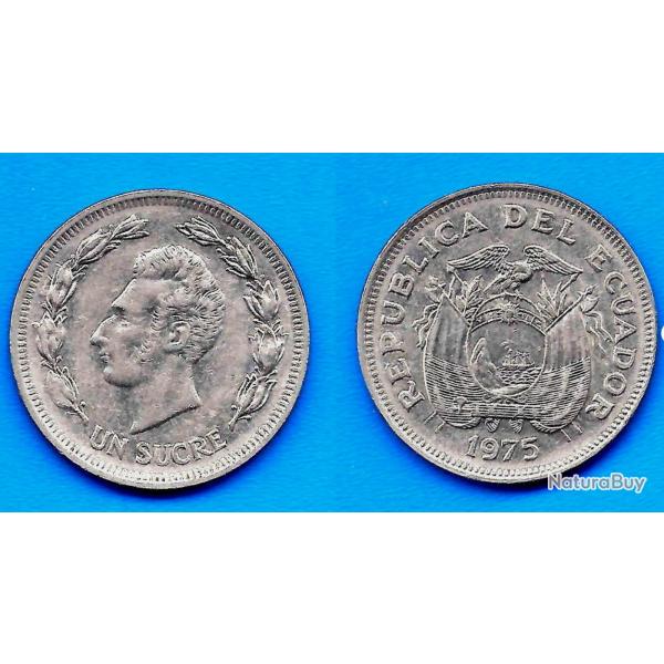 Equateur 1 Sucre 1975 Piece Amerique Centrale