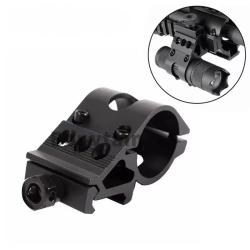 Montage Picatinny Offset 45&deg; Serrage Lampe Torche 25mm Aluminium Haute R&eacute;sistance