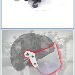 Casque + visi&egrave;re anti &eacute;meute rabatable neuve
