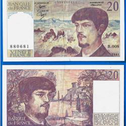 France 20 Francs 1981 Debussy Billet Franc