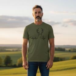 T-Shirt Motif Cerf / ENCHERE 1 EURO Taille au Choix