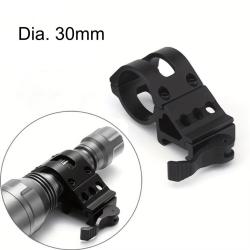 Montage Picatinny Offset 45&deg; Serrage Rapide Lampe Torche 30mm Aluminium Haute R&eacute;sistance