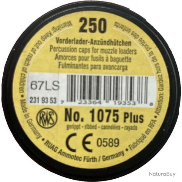 AMORCES POUDRE noire RWS no.1075 Plus / 250