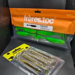 Lot480 / leurre Freres toc , toc shad (UV) + 1 blister STORM, fish and Fishing leurres.