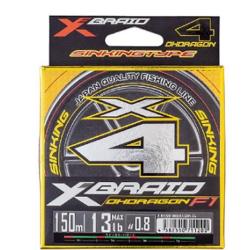 Tresse YGK X-Braid Ohdragon X4 - 150M PE 0,8