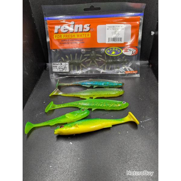 Lot482 / leurre REINS  (UV)+ leurres LMBA ....(UV)..... ...fish and Fishing leurres.