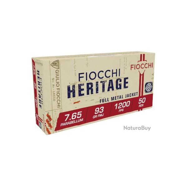 FIOCCHI 7.65 PARABELLUM 30 LUGER FMJ 93 GR X50