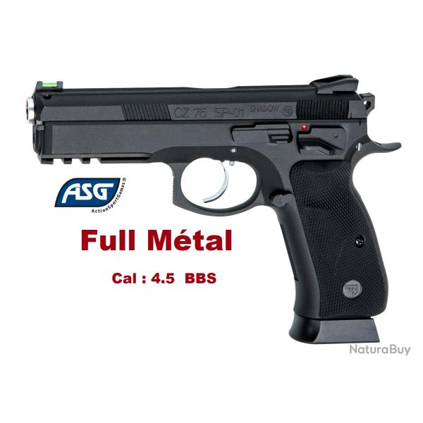 Pistolet CZ SP-01 Shadow  Full M�tal  ASG - Co2  Billes Acier Cal 4.5