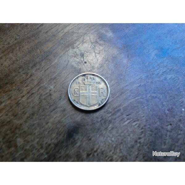 monnaie islande  10 aurar 1922