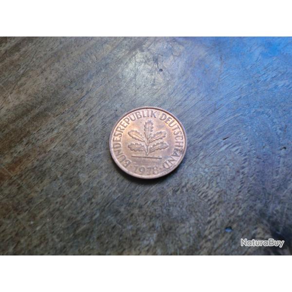 monnaie deuschand 2 pfenning 1978