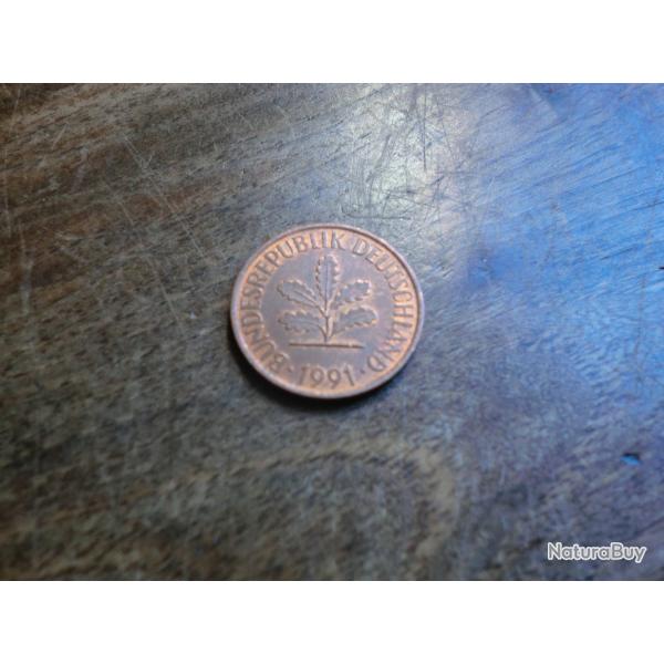 monnaie deutschland 2 pfenning 1991