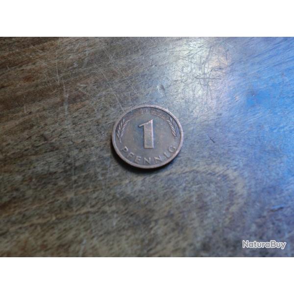 monnaie deutschland 1 pfenning 1987