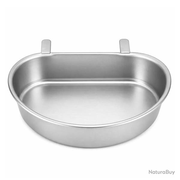 Mangeoire - Abreuvoir demi lune contenance 0,4L m�tal
