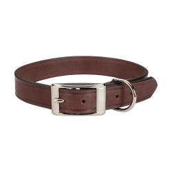 Collier cuir de buffle marron L/XL 60 cm
