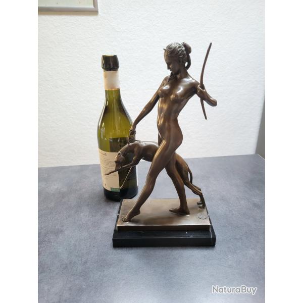 Bronze massif de haute qualit� de DIANE d�esse de la chasse