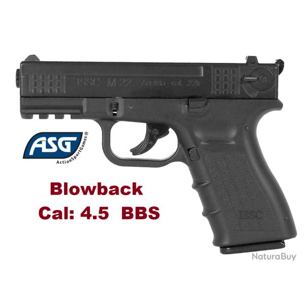 Pistolet ISSC M22  ASG - Co2  Cal 4.5  Billes acier
