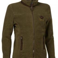 Blouson polaire enfant broderie sanglier PERCUSSION-16 ans