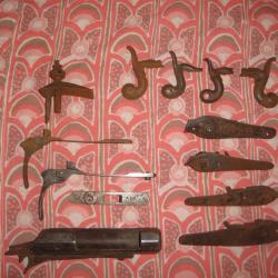 PIECES DETACHEES DE FUSIL A BROCHE ET FUSIL GRAS