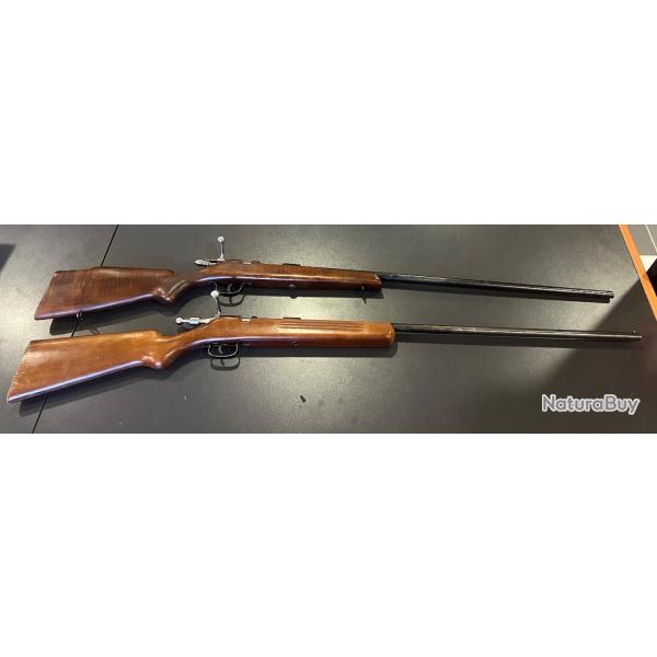 Lot de 2 carabines 12mm GAUCHER COLIBRI et MANU-ARM