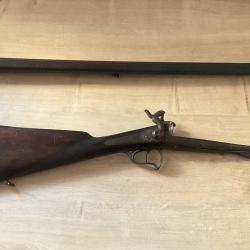 fusil juxtapos&eacute; syst&egrave;me LEFAUCHEUX pour cartouches &agrave; broches calibre 16