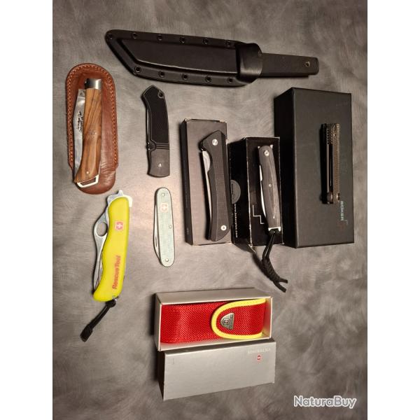 Lot de couteaux Victorinox Cold Steel Timberline