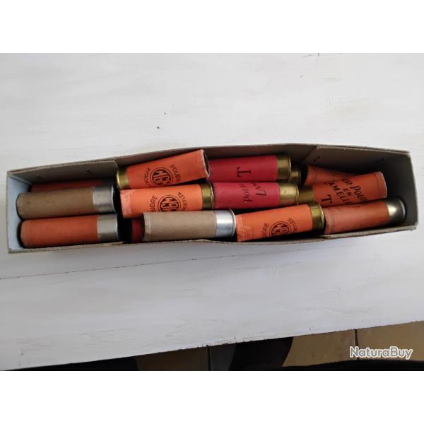 Lot de 28 douilles carton calibre 12