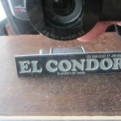 Plaque impression publicitaire film El Condor 1970