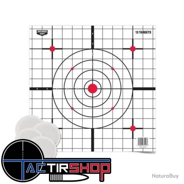 Cibles Thermiques Birchwood Casey Thermal Targets EZE-SCORER, Lot de 4