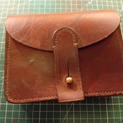 Cartouchi&egrave;re arm&eacute;e fran&ccedil;aise en cuir