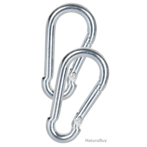 Mousquetons de fixation Inox M6 60mm (Lot de 2)