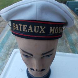 bachi marin l&eacute;gend&eacute; BATEAUX MOUCHES,complet et en bon &eacute;tat!!RARE