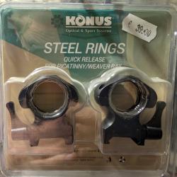Colliers KONUS Acier QD 25.4mm haut