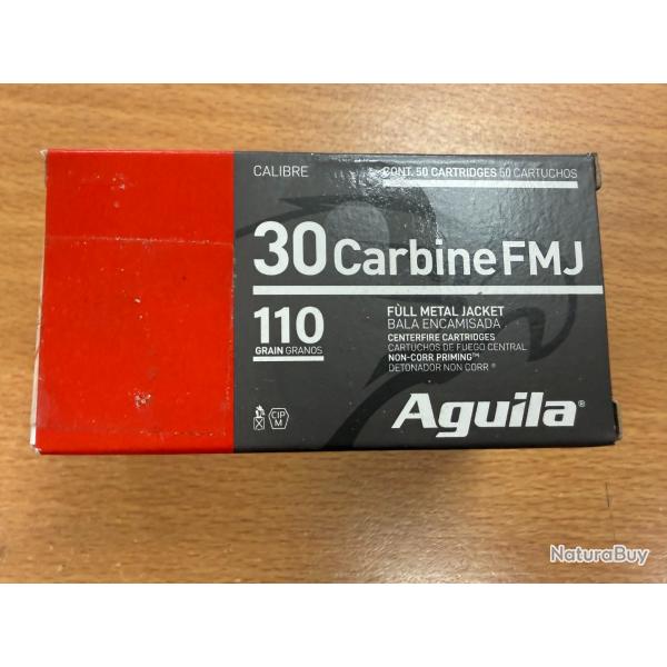 AGUILA 30 CARABINE FMJ  BOITE DE 50 BALLES VENDU PAR 2 BOITES FRAIS DE PORT OFFERT
