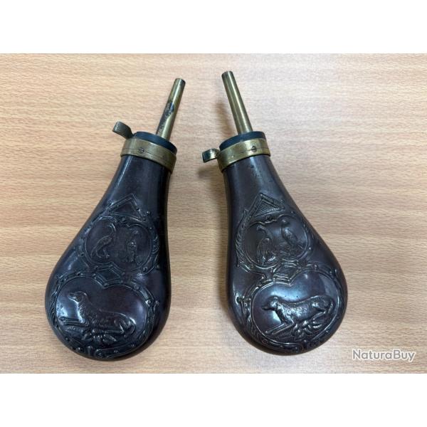 LOT DE 2 POIRE A POUDRE OCCASION