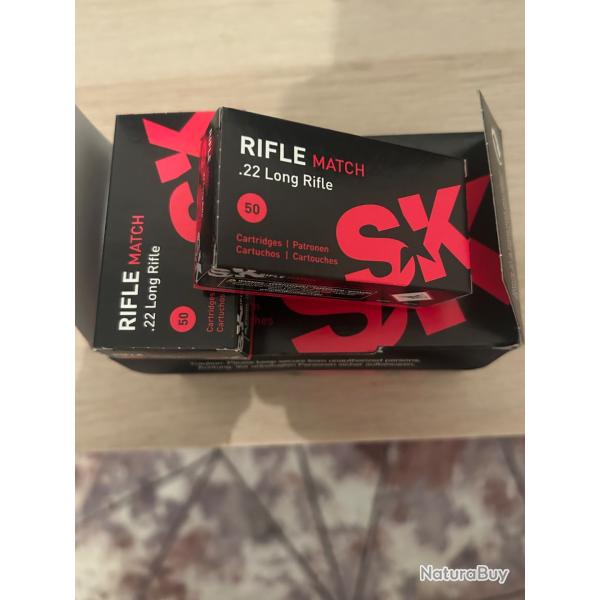 Cartouches SK Rifle Match cal. 22 LR �350