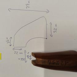 Poign&eacute;e ancienne type colt n&deg;1