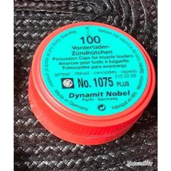 50 amorces RWS 1075 plus pour tout r�volver et Colt Poudre noire.
