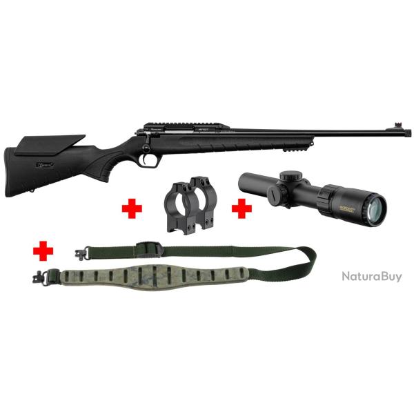Pack carabine Monza Cal. 308 Win + Lunette de battue