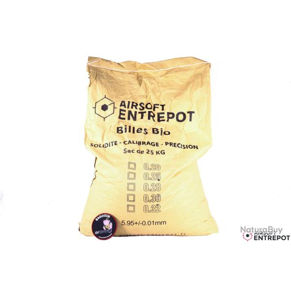 ATM Sac de 25kg de billes 0.25 + patch collector